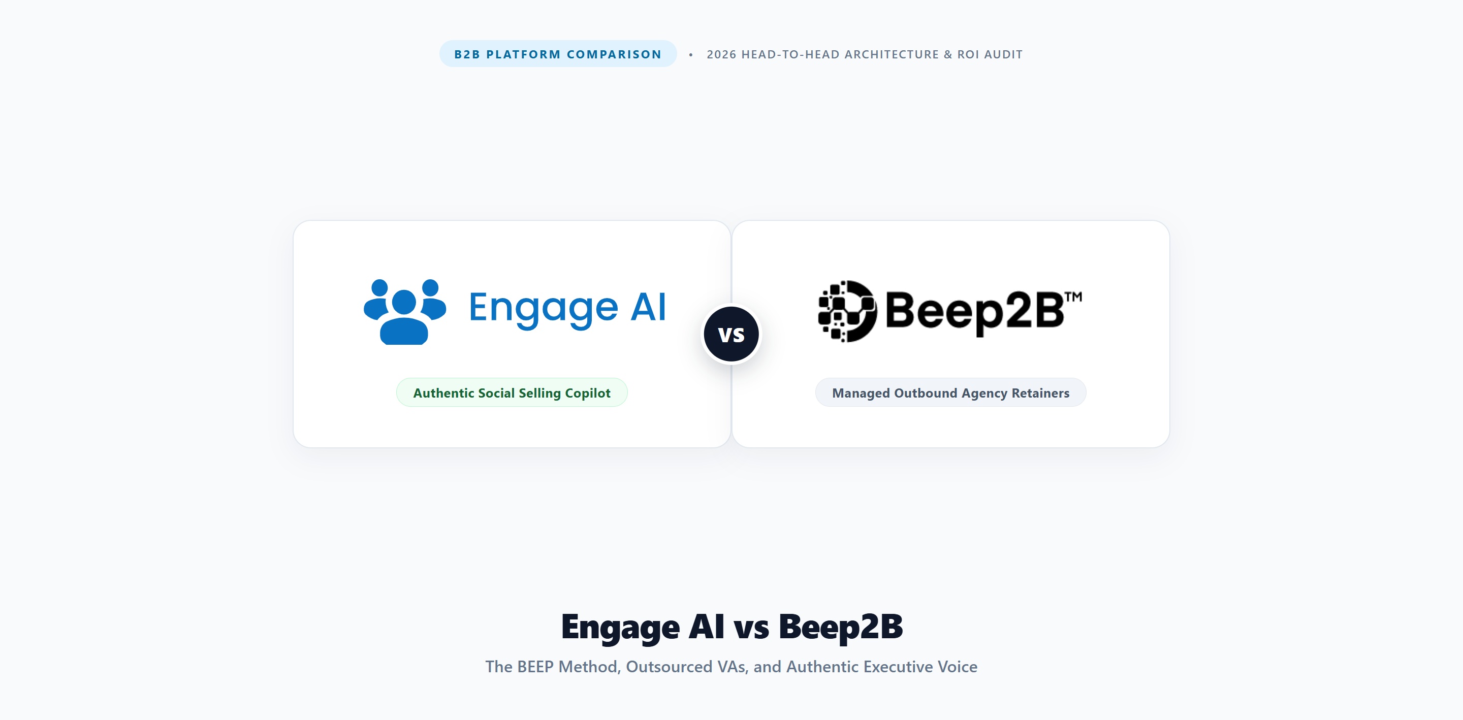 Engage AI vs Beep2B: Agency Retainers vs Community