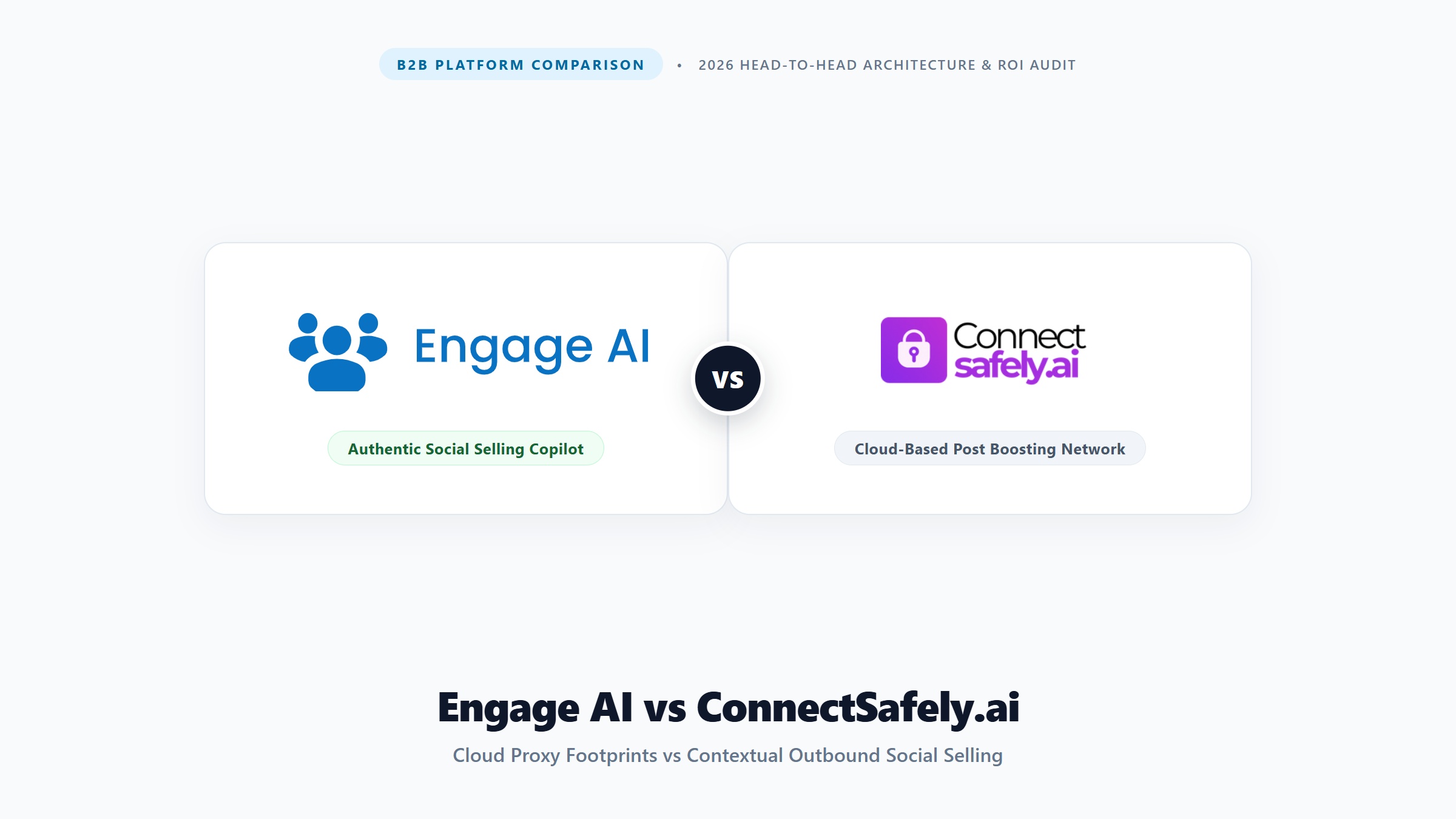 Engage AI vs ConnectSafely: Cloud Bots vs Community