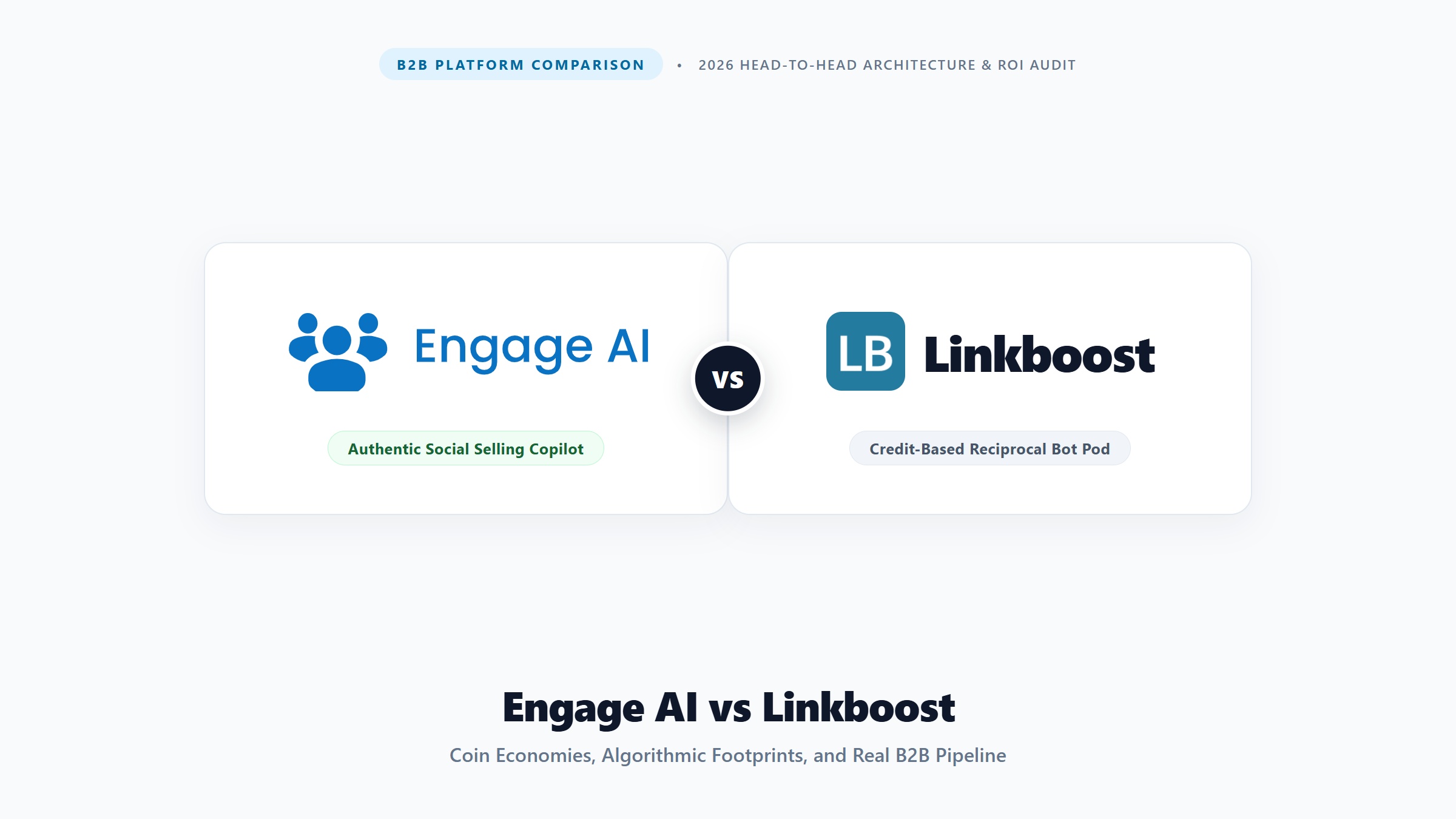 Engage AI vs Linkboost: Credit Bot Pods vs Real Reach