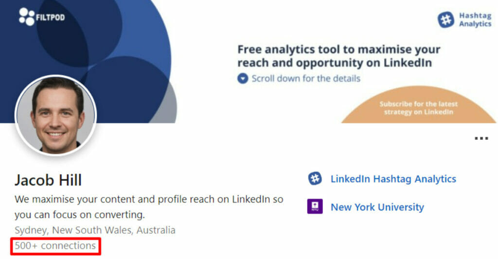 linkedin 500+ connections