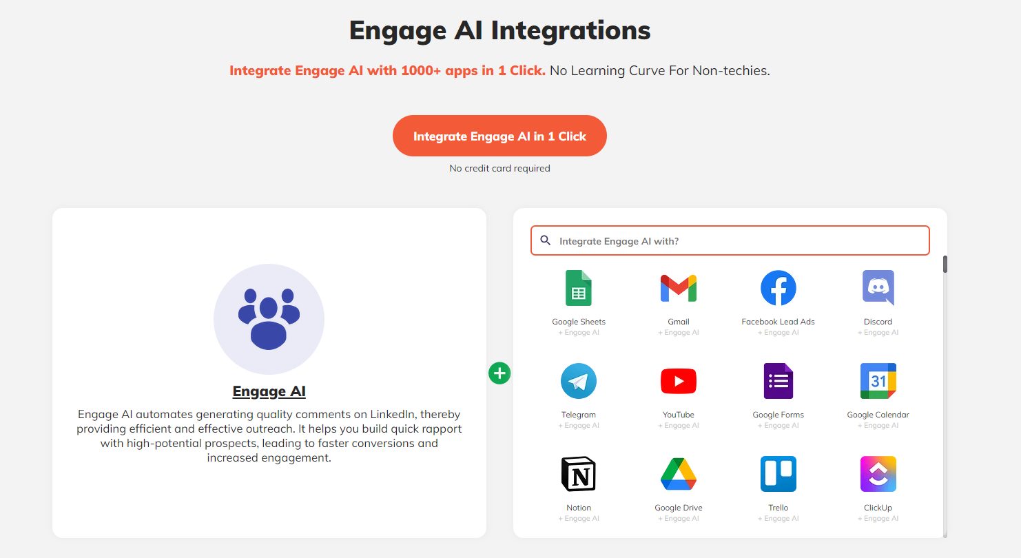 integrately select app to integrate