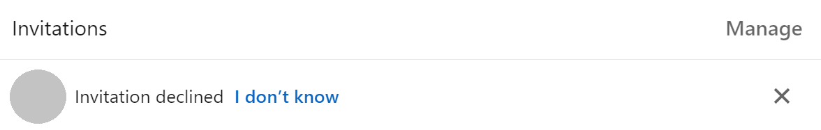 I Dont Know Option On LinkedIn